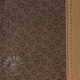 Rastezljivi baršun STRETCH Little love taupe