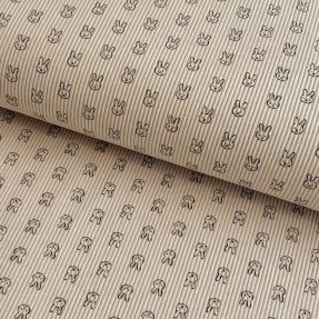 Corduroy STRETCH Little bunny light sand