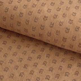 Corduroy STRETCH Little bunny sand