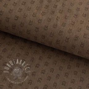 Rastezljivi baršun STRETCH Little bunny taupe