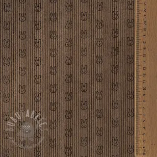 Rastezljivi baršun STRETCH Little bunny taupe
