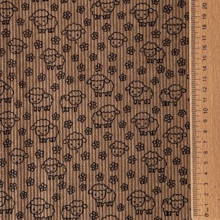Rastezljivi baršun STRETCH Little sheep taupe