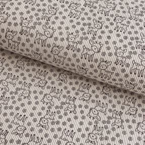 Corduroy STRETCH Little deer light sand
