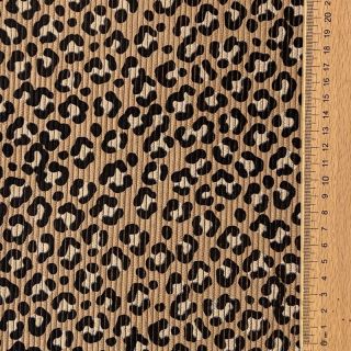 Rastezljivi baršun STRETCH Little Leopard sand