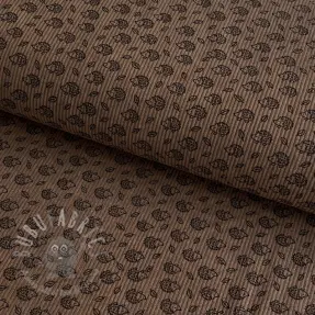 Rastezljivi baršun STRETCH Little hedgehog taupe