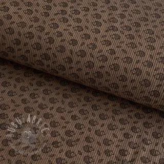Rastezljivi baršun STRETCH Little hedgehog taupe