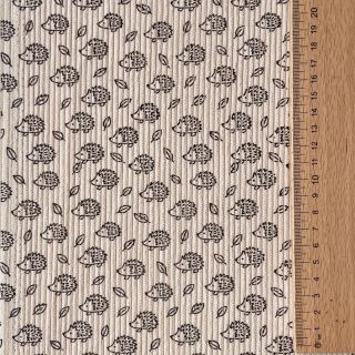 Rastezljivi baršun STRETCH Little hedgehog light sand