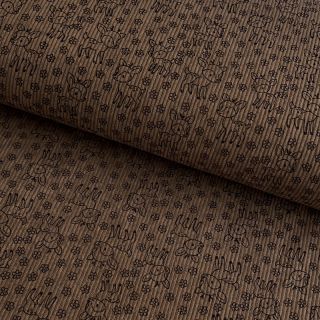 Rastezljivi baršun STRETCH Little deer taupe
