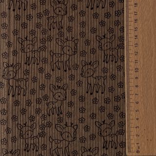 Rastezljivi baršun STRETCH Little deer taupe