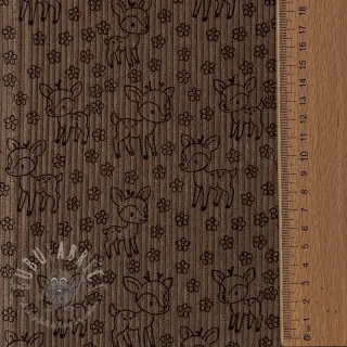 Rastezljivi baršun STRETCH Little deer taupe