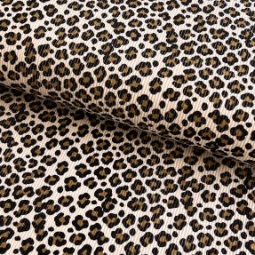 Corduroy STRETCH Little Leopard light sand