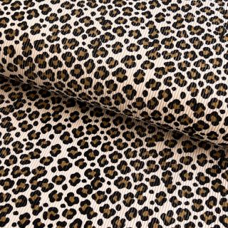Rastezljivi baršun STRETCH Little Leopard light sand