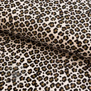 Rastezljivi baršun STRETCH Little Leopard light sand