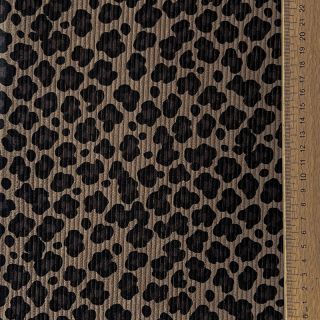 Rastezljivi baršun STRETCH Little Leopard taupe
