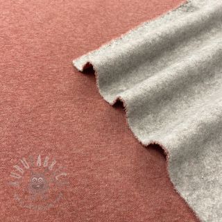 Triko materijal čupav JOGGING henna melange