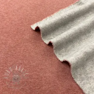 Triko materijal čupav JOGGING henna melange