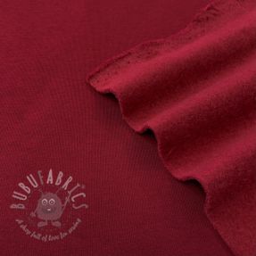 Triko materijal čupav JOGGING dark red