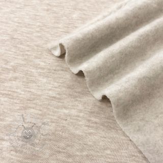 Triko materijal čupav JOGGING beige melange