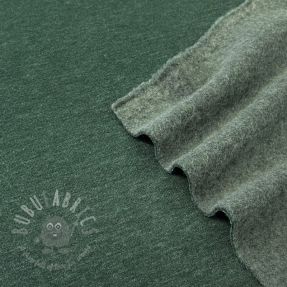 Triko materijal čupav JOGGING dark green melange