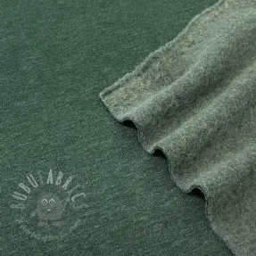 Triko materijal čupav JOGGING dark green melange