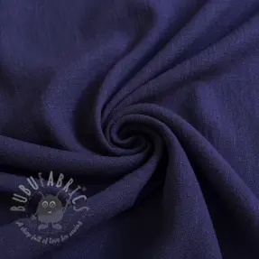 Viskoza s lanom WASHED navy