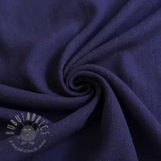 Viskoza s lanom WASHED navy