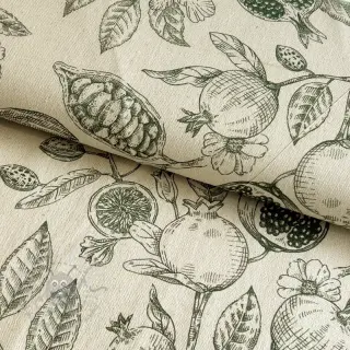 Dekorativna tkanina RUSTIC VINTAGE PRINT Granata kaki