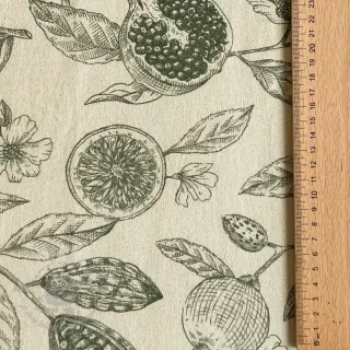 Dekorativna tkanina RUSTIC VINTAGE PRINT Granata kaki