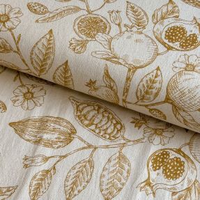 Dekorativna tkanina RUSTIC VINTAGE PRINT Granata peanut