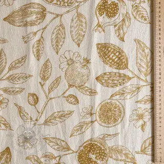 Dekorativna tkanina RUSTIC VINTAGE PRINT Granata peanut