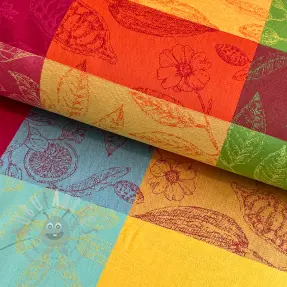Dekorativna tkanina FRENCH TABLE CLOTH JACQUARD Cabosse allover summer