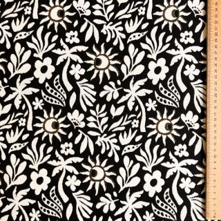 Dekorativna tkanina jacquard Sunlight noir