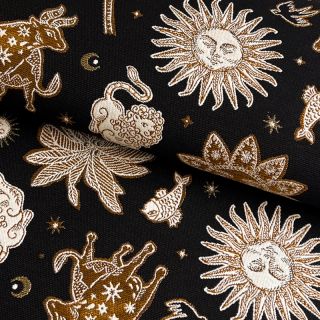 Dekorativna tkanina jacquard Pygmalion noir