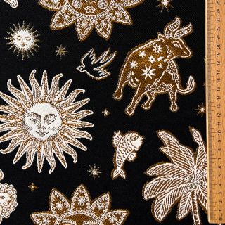 Dekorativna tkanina jacquard Pygmalion noir
