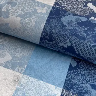 Dekorativna tkanina FRENCH TABLE CLOTH JACQUARD Niwa allover indigo