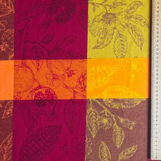 Dekorativna tkanina FRENCH TABLE CLOTH JACQUARD Cabosse allover harissa