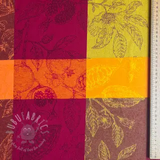 Dekorativna tkanina FRENCH TABLE CLOTH JACQUARD Cabosse allover harissa