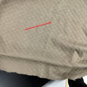 Prošivena pamučna tkanina dark taupe 2nd class