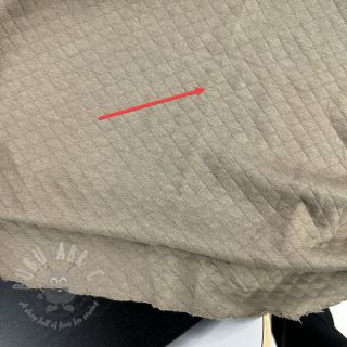 Prošivena pamučna tkanina dark taupe 2nd class