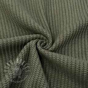 Pletenina BIG KNIT camo green