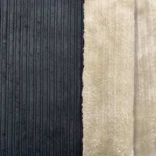 Rastezljivi baršun Cofur fleece black