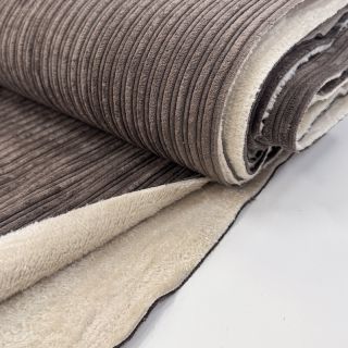 Rastezljivi baršun Cofur fleece dark brown