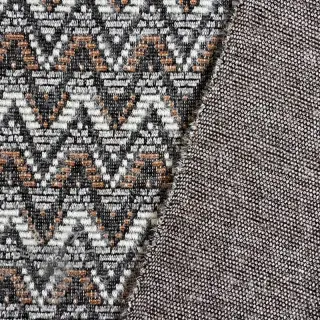 Pletenina jacquard Comfilia Zigzag wavy brown