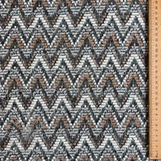 Pletenina jacquard Comfilia Zigzag wavy brown