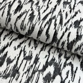 Pletenina jacquard Comfy Blurry Ikat grey
