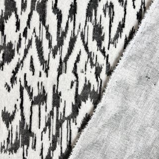 Pletenina jacquard Comfy Blurry Ikat grey