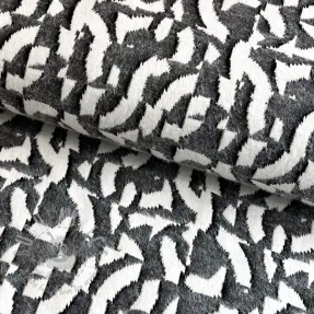 Pletenina jacquard Comfy Collage shapes grey