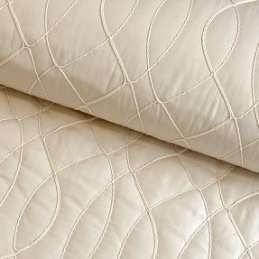 Prošivena tkanina Cord off white