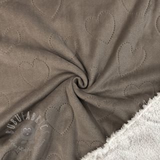 Nicky TEDDY Hearts taupe