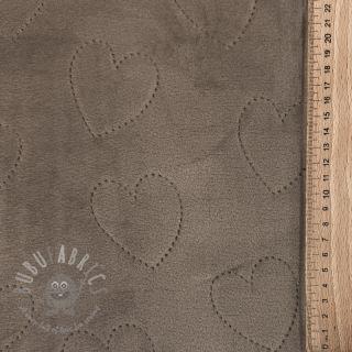 Nicky TEDDY Hearts taupe